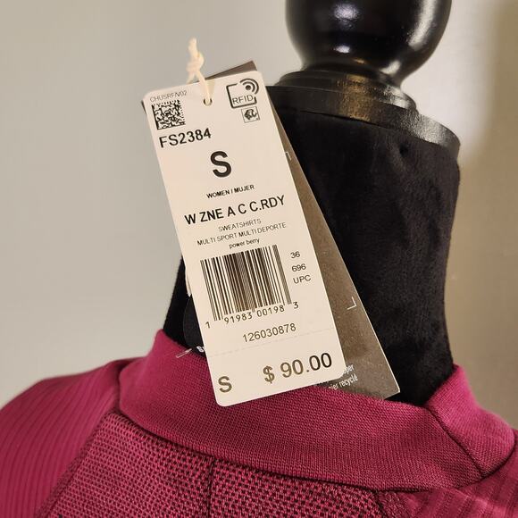 ADIDAS Women's Z.n.e. Cold.rdy Athletics Crew Sweatshirt, Size Small - Picture 11 of 13